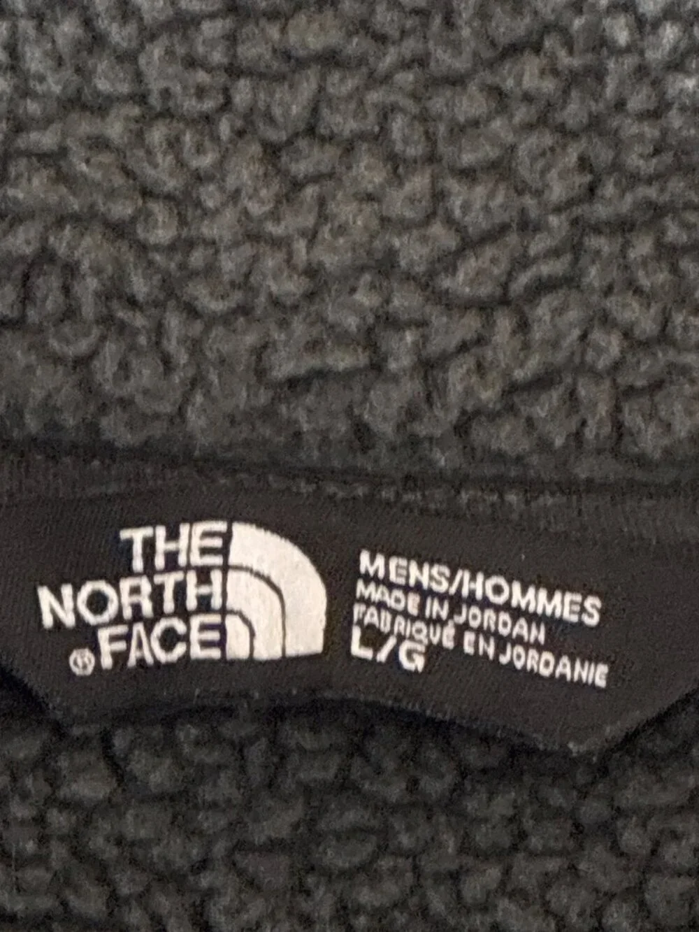 The North Face Men's Gordon Lyons Quarter Zip Jacket sweater-knit fleece size L